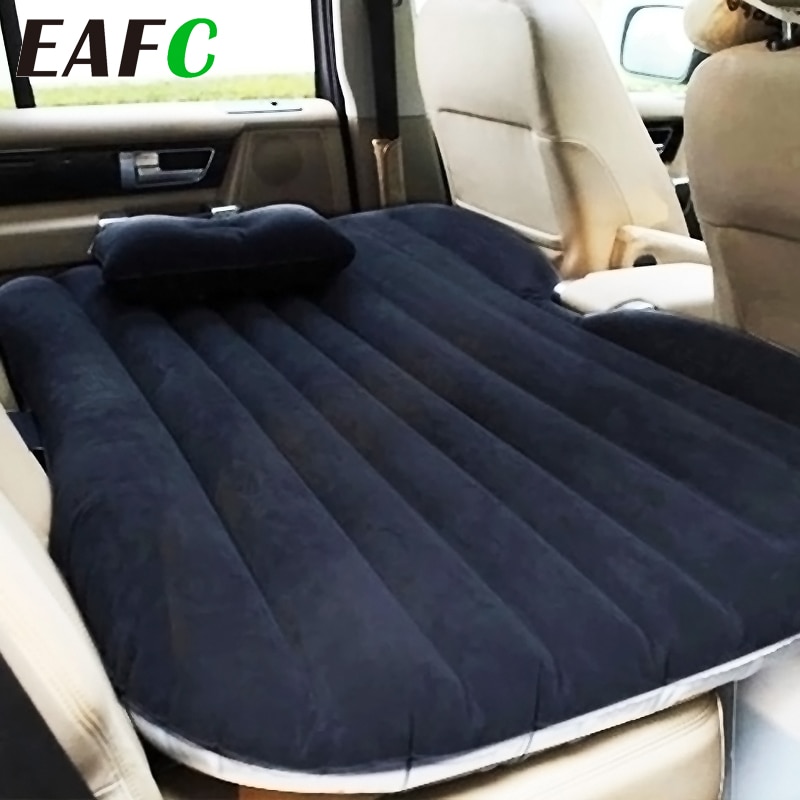 Eafc bil luft oppustelig rejse madras seng universal til bagsæde multifunktionel sofapude udendørs campingmåttepude