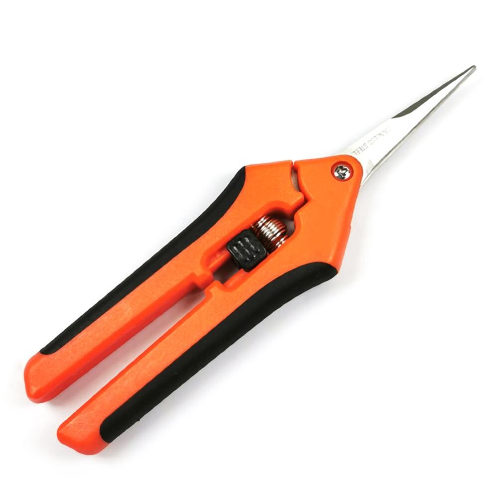 1 pcs Gardening Shearing Pruning Hand Pruner Functional Cutter with Straight Stainless Steel Grape Fruit Pruner Garden Tools 40P: Orange