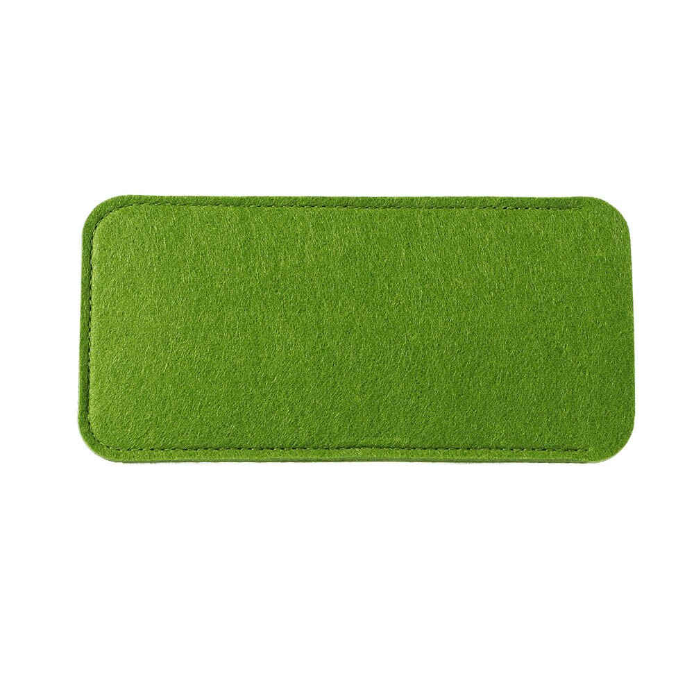 Funda de tela de fieltro suave para gafas, funda portátil de Color puro para anteojos, funda protectora para gafas de lectura: green