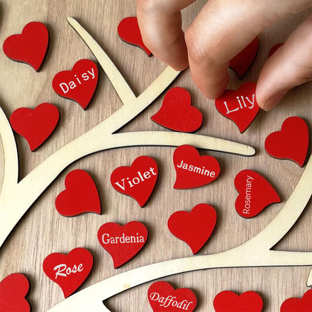 Holz Herz Baum Gästebuch Alternative - Hochzeitsdekoration Schwarz