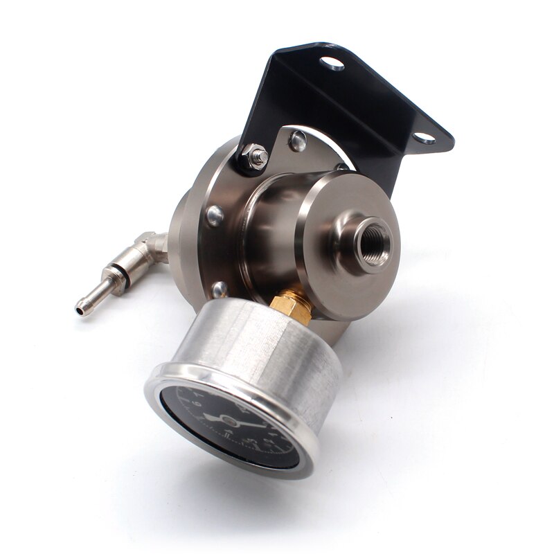 DEFT Universal Adjustable Fuel Pressure Regulator With original gauge and instructions Titanium L Aluminum Fuel Pressure Regulat