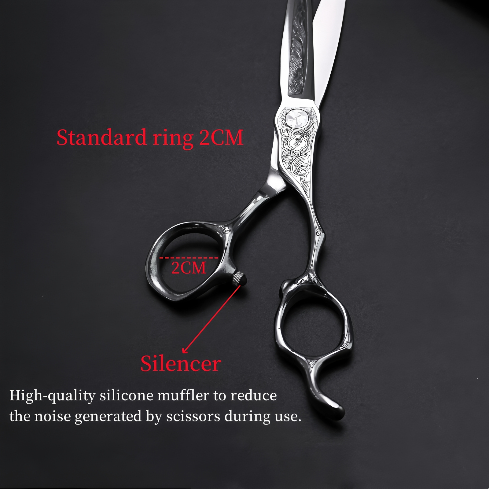 HISADA 6,0-inch VG10 staal Wolfraam Staal Patroon Hoogwaardige schaar Patroon Professionele Kapsalon Top Professionele Schaar