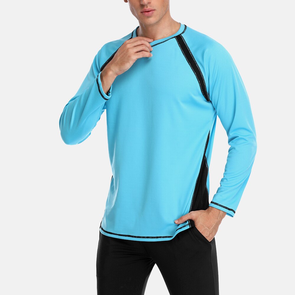 Charmo-chemise à manches longues pour homme, vêtements de plage en Patchwork, coupe sèche, Protection contre les UV