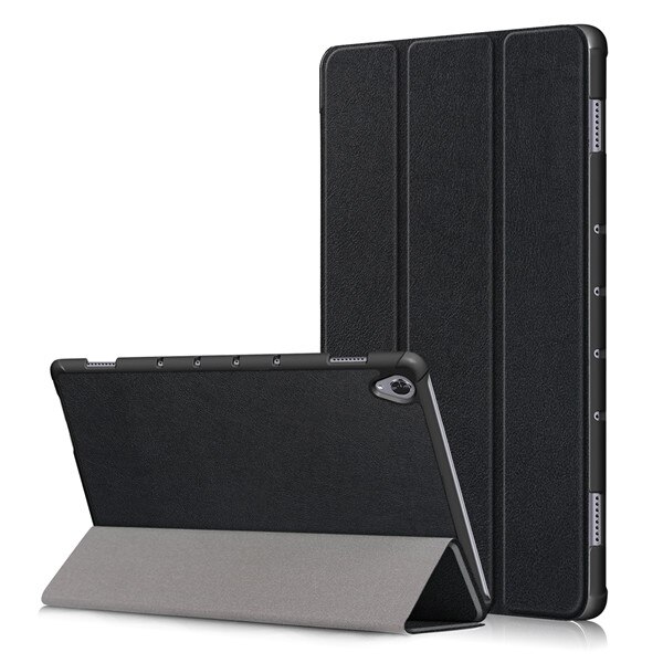 GLIGLE Magnet leather Case Cover for Huawei MediaPad M6 10.8 tablet shell +Screen film+touch pen: black