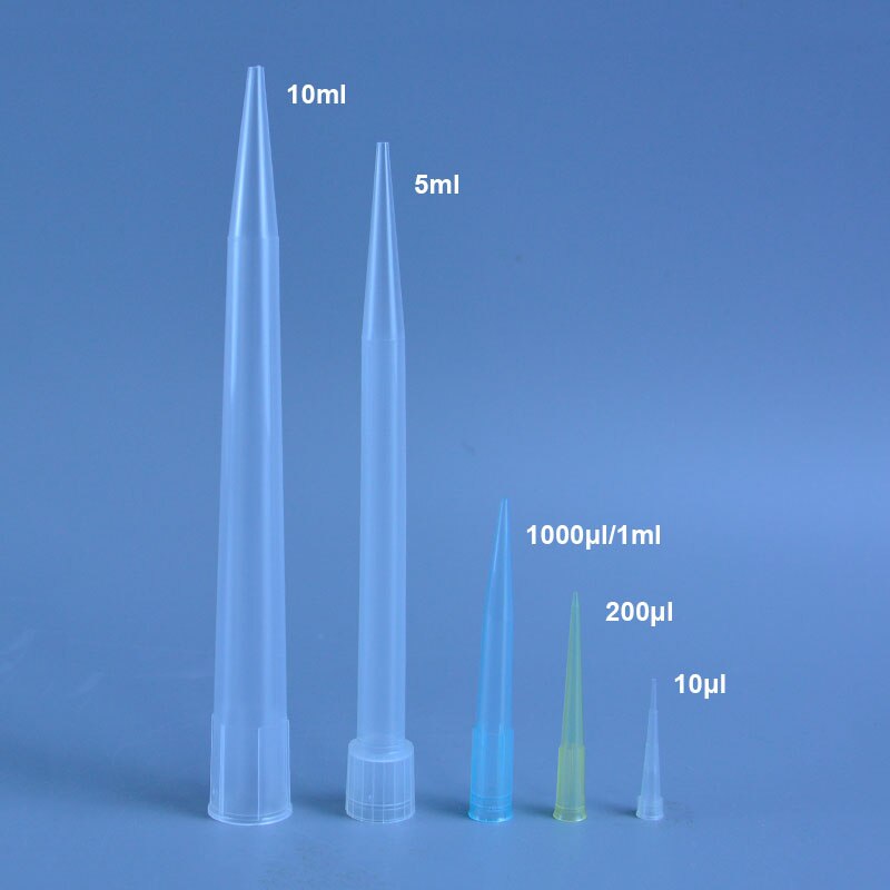 Dxy Lab 10ul 200ul 1000ul 5Ml 10Ml Pp Plastic Pipet Tips Voor Chemie Test Pipettor Tips/Wegwerp pipet Tips Pp Materiaal