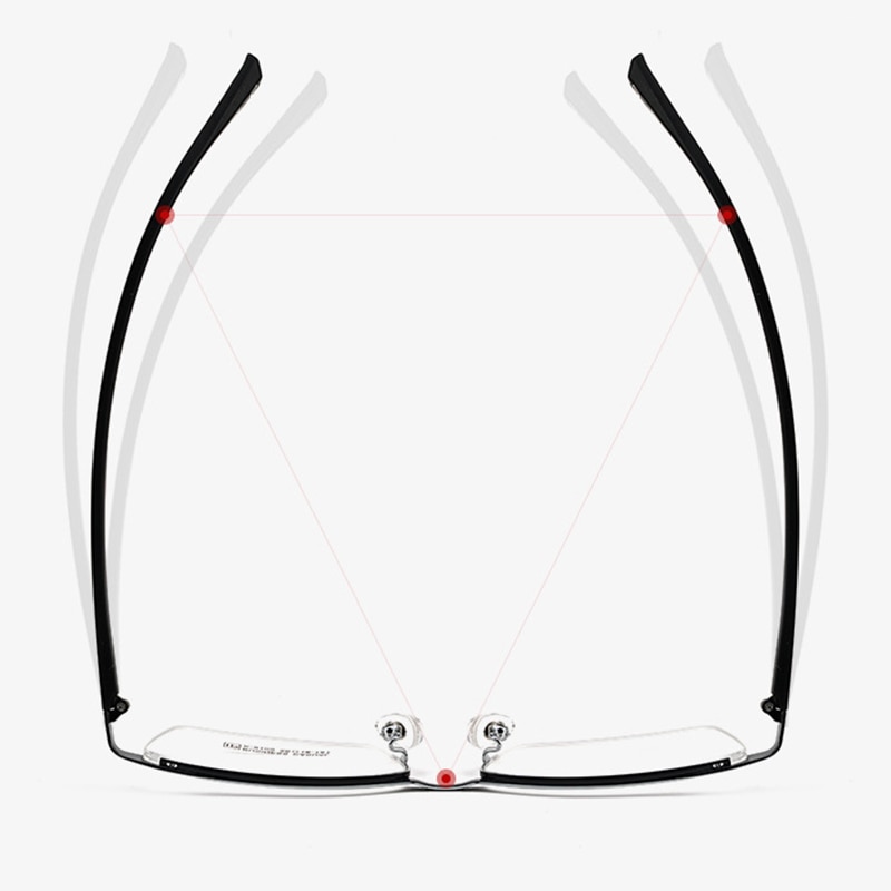 Reines Titan Brille Rahmen mit Rezept Männer Business Stil Männlichen Brillen Rezept Mann Stil K9109