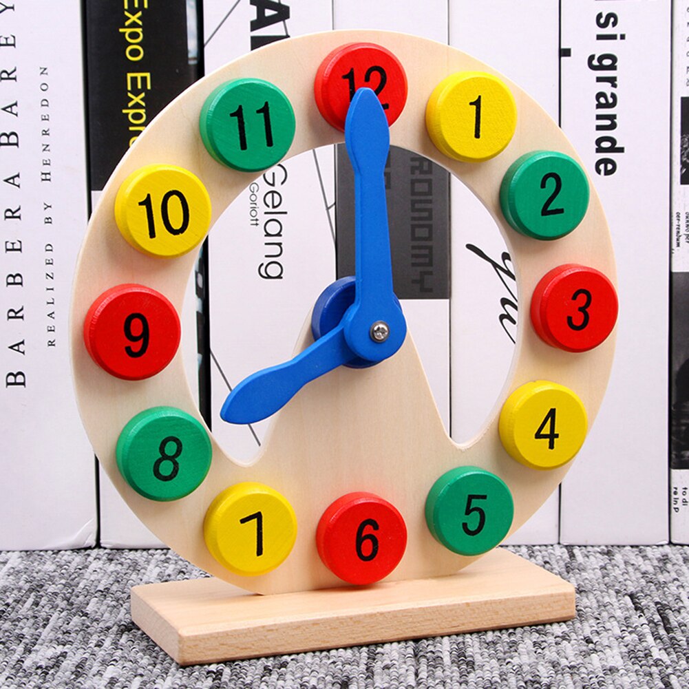 Kids Wooden Numbers Sorting Clock Circular Cogniti... – Grandado