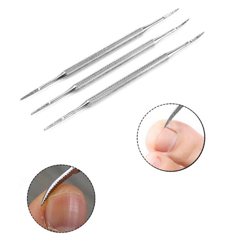 1 PC Toe Nail File Foot Nail Care Hook Double Ended Ingrown Toe Correction Lifter File Manicure Pedicure Toenails Clean Tool