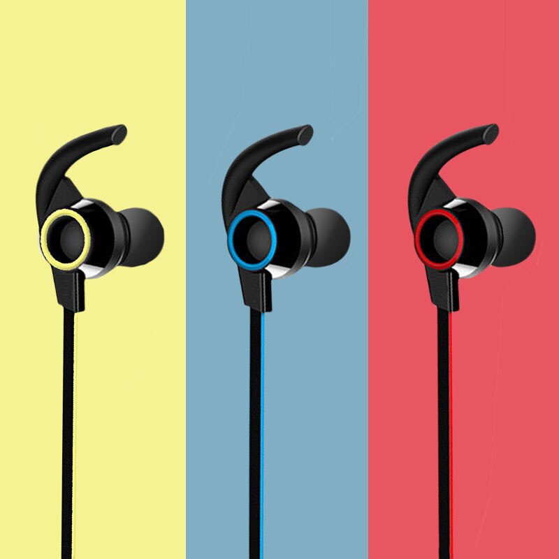 Headphone Neck Bluetooth 5.0 Earphone Sports Headset Wireless Earbuds Strong Bass Neck-mounted For Mobile Phones, Tablets