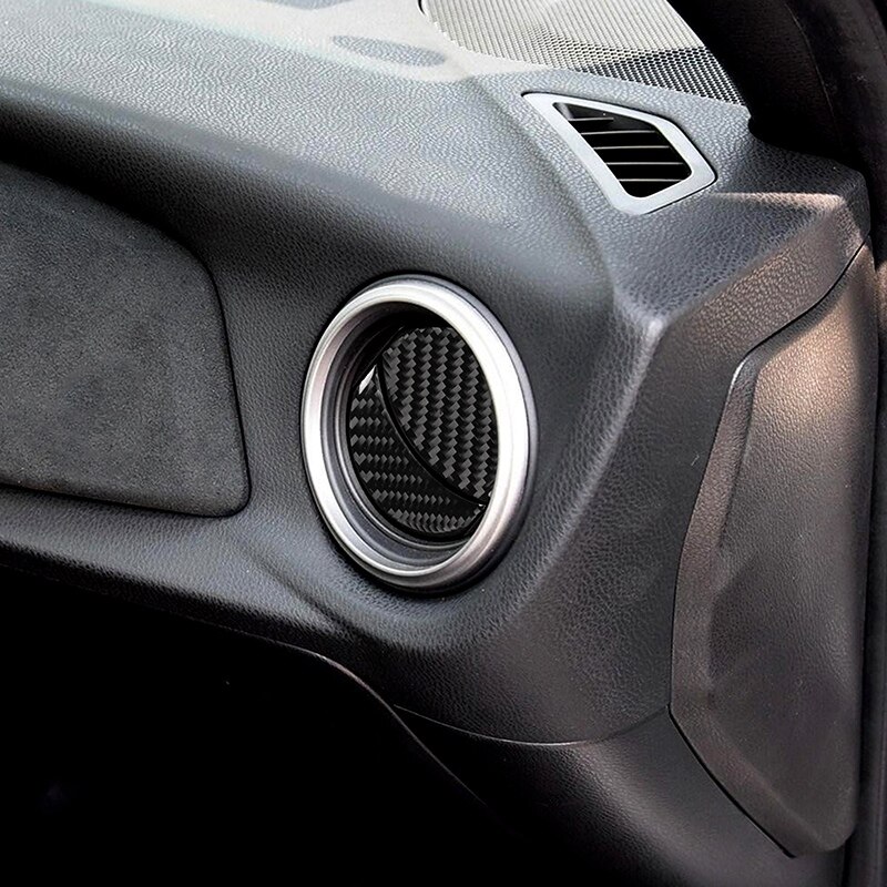 Koolstofvezel auto interieur zijluchtuitlaat dashboard airconditioning ventilatiedeksel autosticker voor subaru