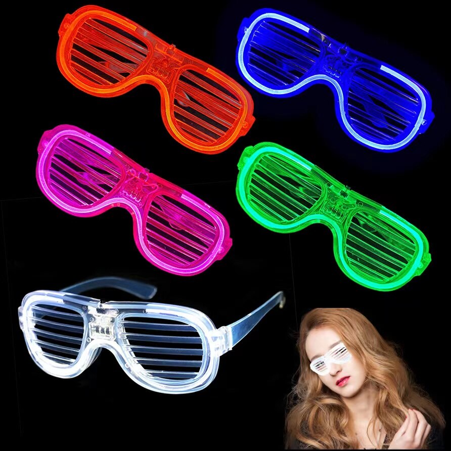 10Pack LED Glasses Party Glass Party Supplies Rave Neon Glasses Sunglasses Party Favors for Kids Adults Birthday Carnival Party