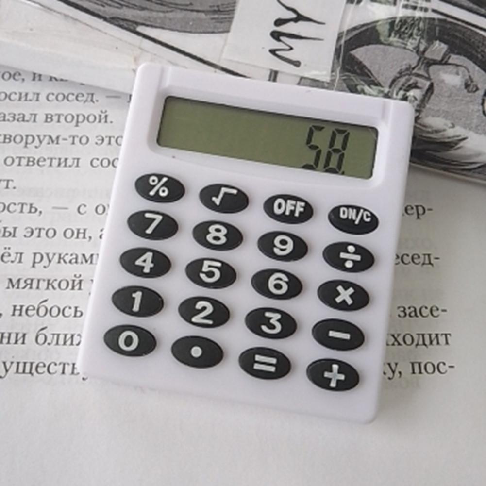 Mini Calculator Battery Powered High Accuracy Portable 8-Digit Display Student Calculator Office Supplies