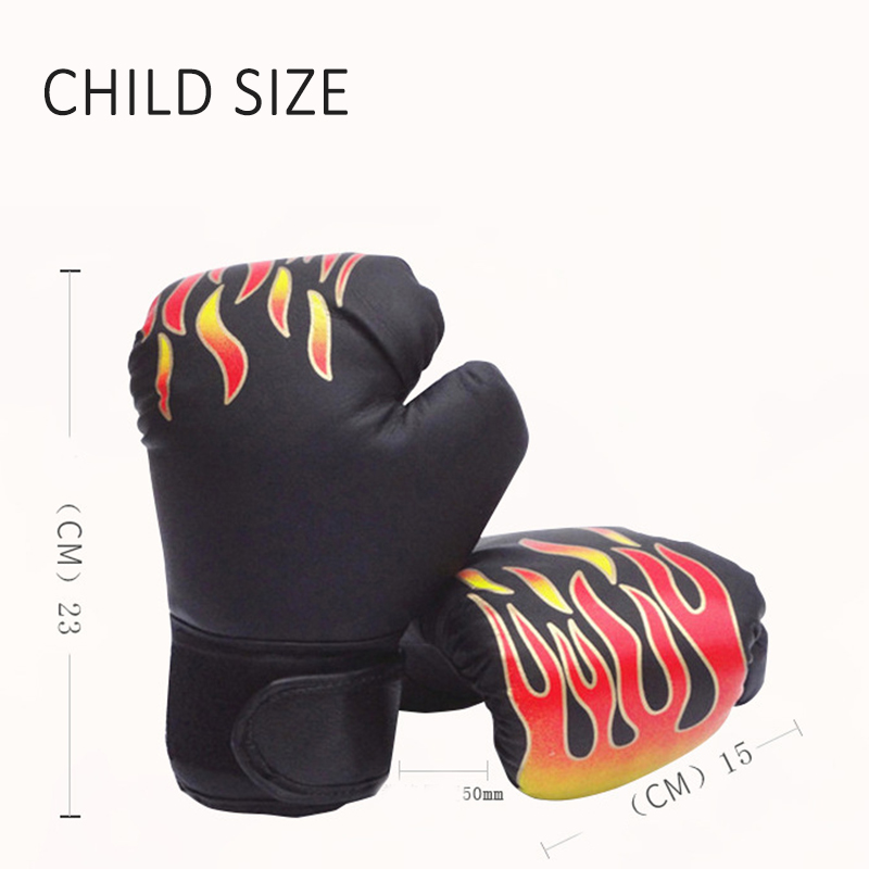 Guantes de boxeo para niños y adultos, guantes de entrenamiento de Kickboxing de cuero PU SEC88