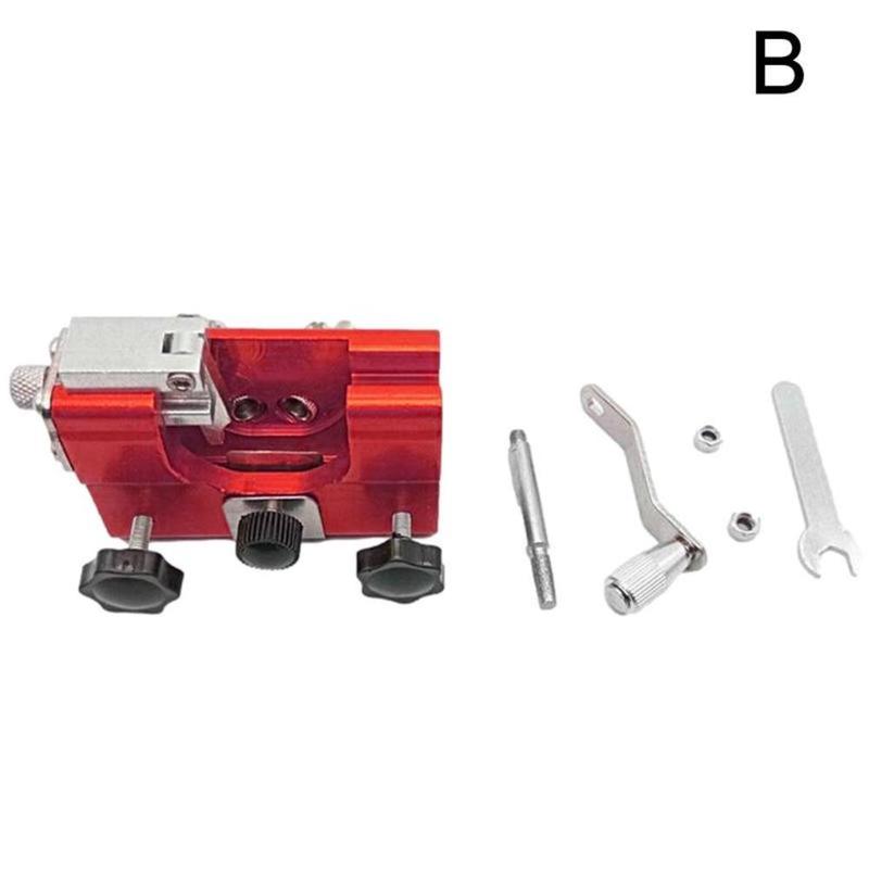 Portable Chainsaw Sharpener Tool Easy for Woodworking Grinding Stone Sharpening Chain Machine Chainsaw Chains Sharpen Machinery: Red Black Wheel