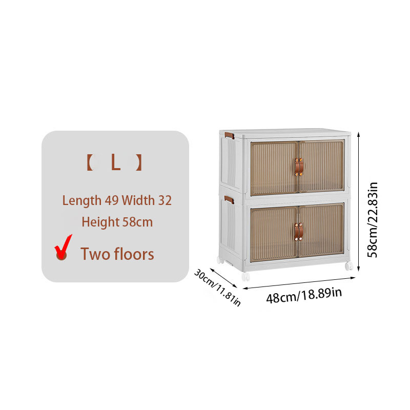 Easy to assemble 1-piece shoe cabinet organizer -1-5 layers - Space saving, clear door shoe box - Perfect for home, school: Blue