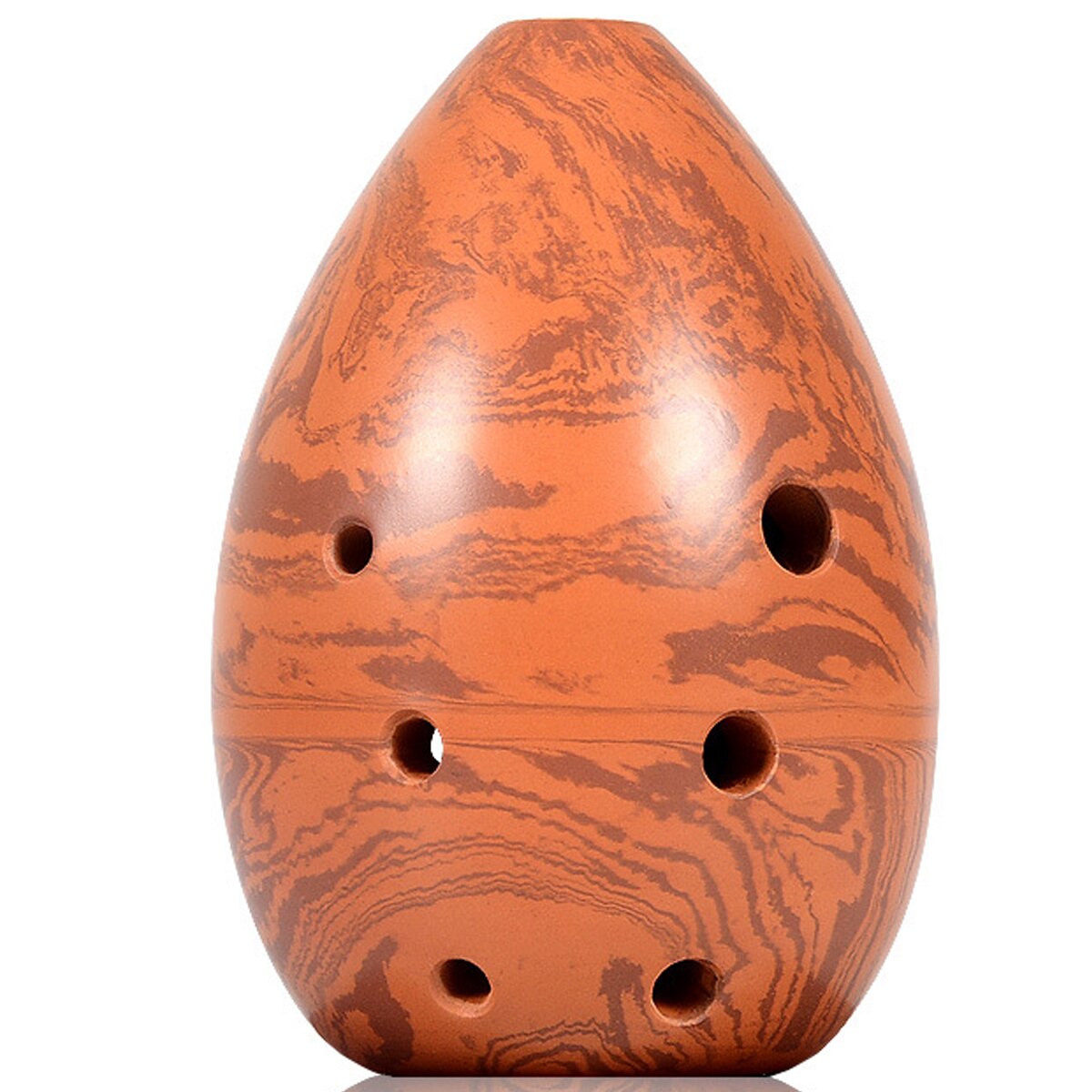 Xun-instrumento Musical de cerámica para principiantes, arcilla antigua de 8 agujeros, pulido a mano, Ocarina China