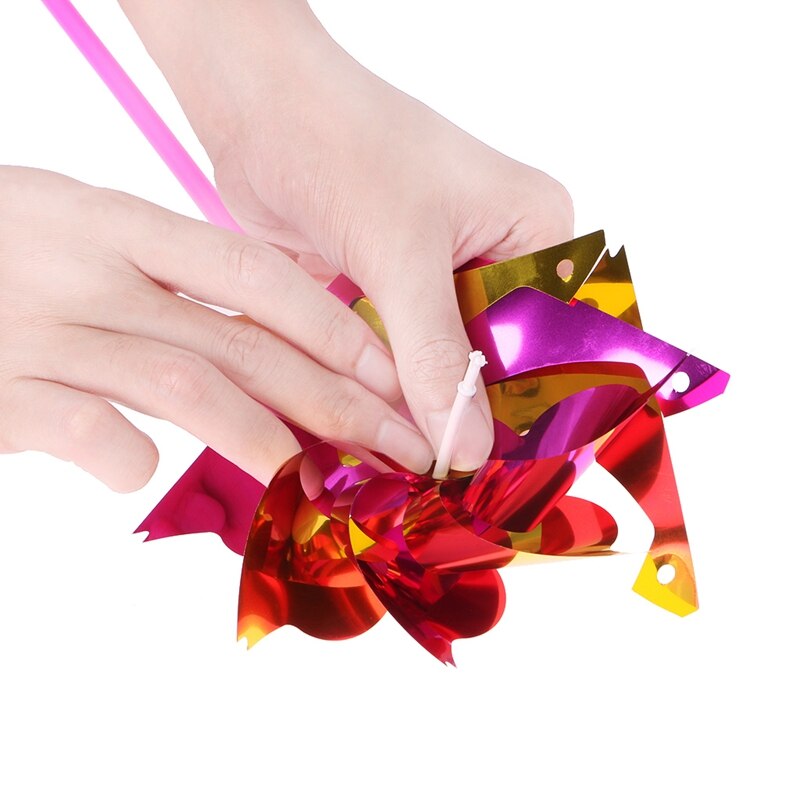 10Pcs Lawn Plastic Windmolen Pinwheel Party Pinwheels Kids DIY Pinwheels Set Wind Spinner Toy Garden Lawn Decor Toy