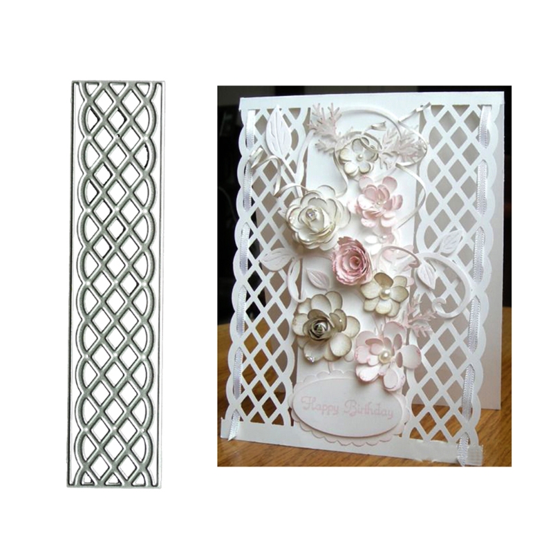 Exquisite Sector Grid Stencils Rectangle Cutting Dies Stencil Embossing Knife Mould Template Scrapbooking Decorations