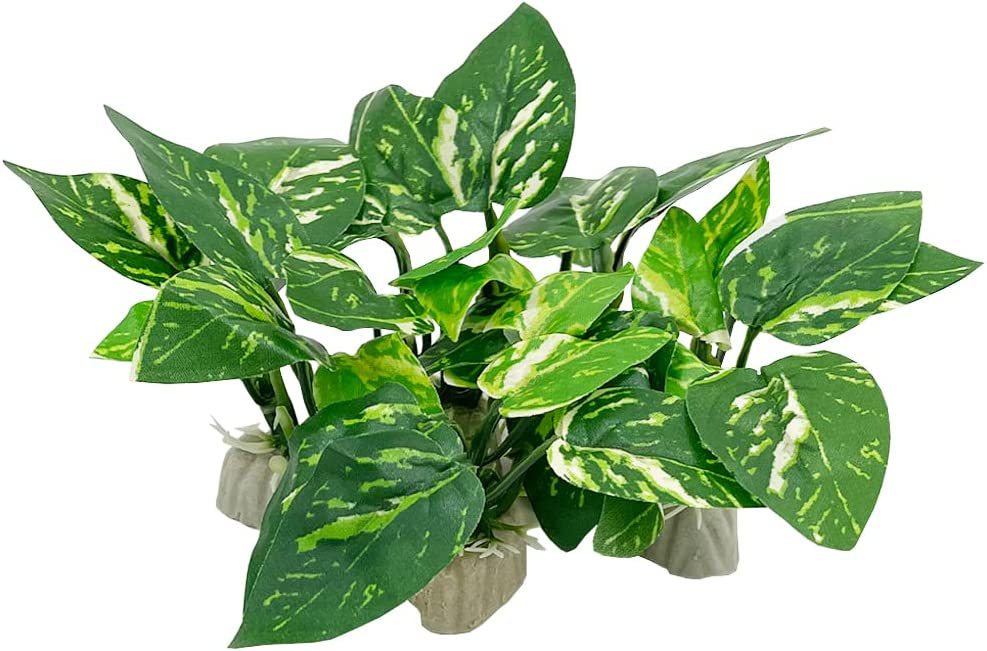 Ornamentos de aquário, plantas de simulação, decoração de paisagismo, tanque de peixes, plantas de água de plástico, flores, árvores, rochas, acessórios: Marrom