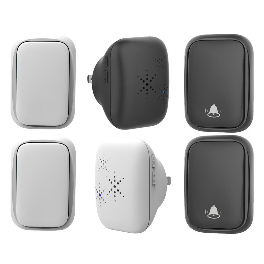 1 Set Wireless Door Bell Volume Adjustable Self-powered Waterproof Long Distance Remote Control Smart Doorbell Kit 초인종