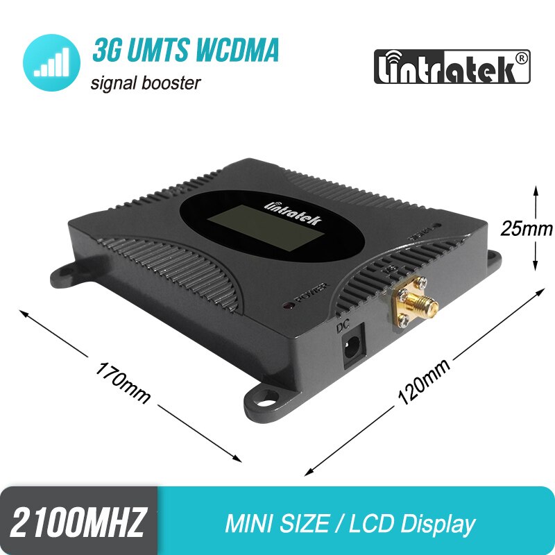 LCD 3G 2100 ripetitore di segnale celulare WCDMA UMTS cellulare Booster amplificatore dati tipo SMA per europa Asia brasile nuova zelanda #4