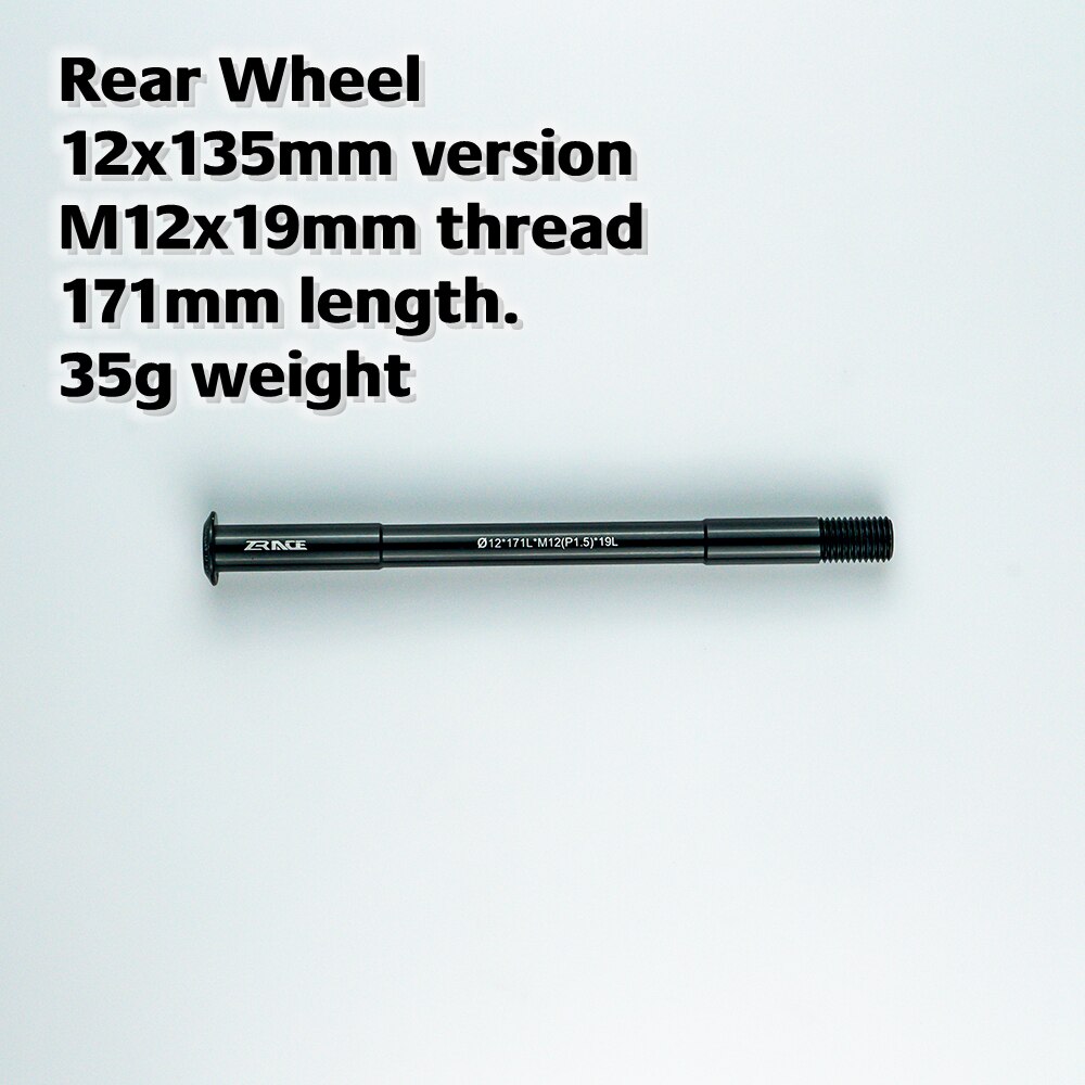 ZRACE-buje de bicicleta de carretera, eje pasante para rueda delantera/trasera, 12x100 / 12x135, marco de carretera de fibra de carbono Compatible: Rear 12x171