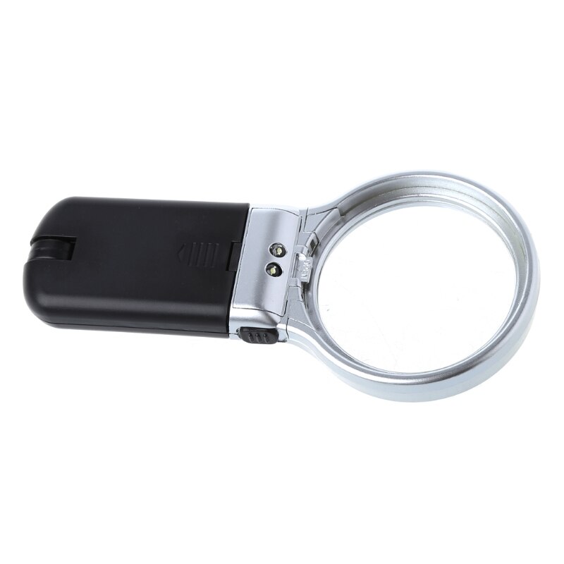 3X Desktop Handheld Lezen Vergrootglas Vergrootglas Lens Met Led-verlichting