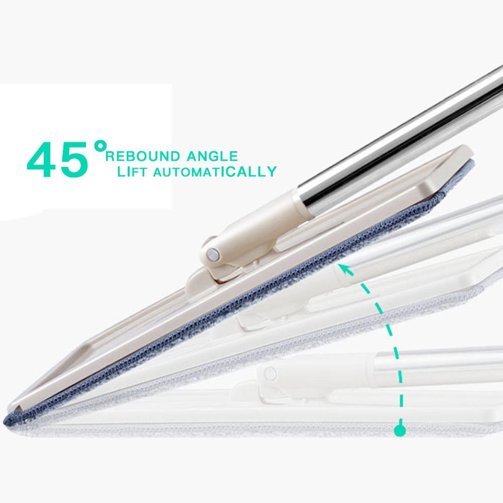 Self-Wringing Magic Mop Free Hand Washing Flat Mop Ultrafine Fiber Cleaning Cloth Home Kitchen Wooden Floor Mop Cleaner Househol