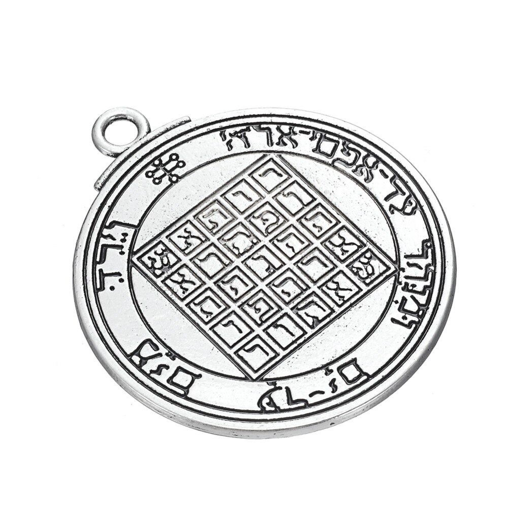 Dawapara Pentacolo di Saturno Talismano Chiave di Salomone messaggio tibetano di fascini e pendenti