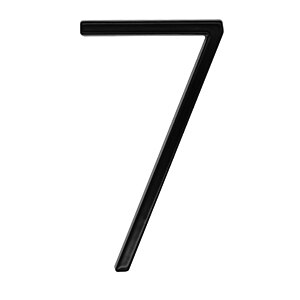 125mm huisnummers adres huisdeur buiten zwart zinklegering 5 in. #0-9 grote deurborden: 7