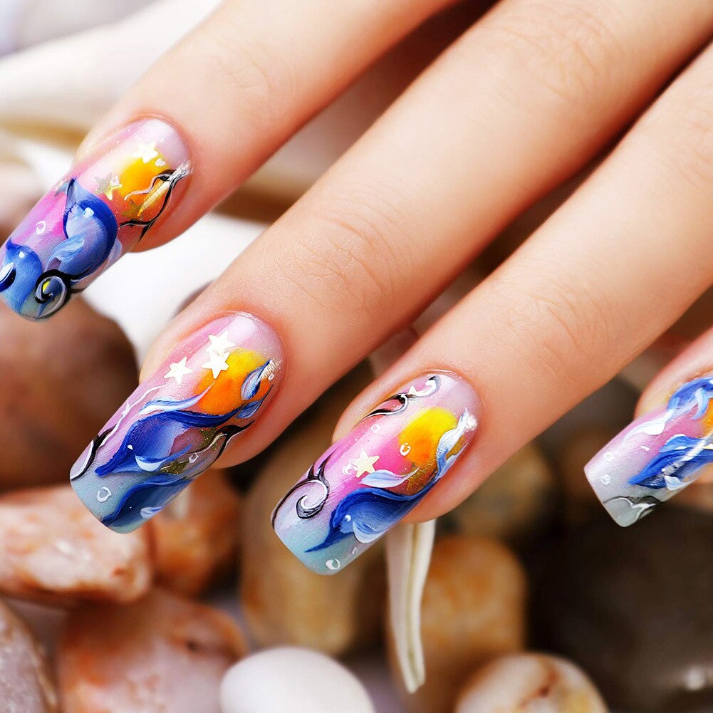 500 stuks/set volledig dekkende acryl nepnagels tips nepnagels manicure diy tool nepnagels acryl nageltips kunstnagels