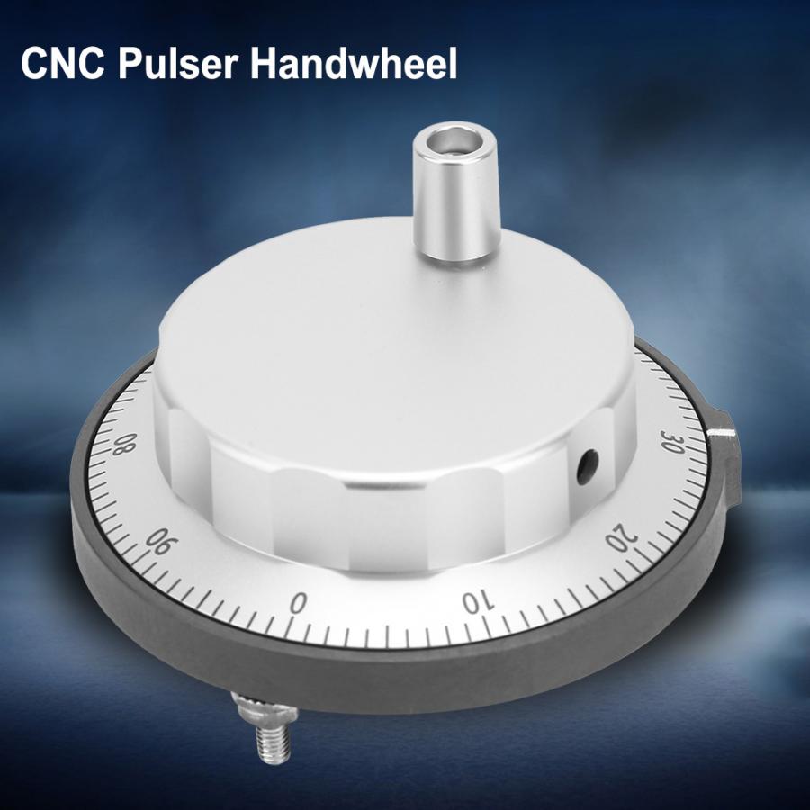 Pulse Generator Handwheel 5V 80mm 6Pin CNC Pulser Handwheel 100PPR Manual Pulse Generator Rotary Encoder Tools