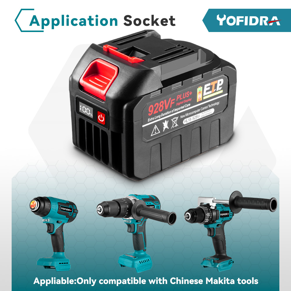 20V 928VF 388VF Plus Akku 30000mAh 20000mAh Mit LED Power Display Für Makita 18V Power werkzeug Batterie EU Stecker