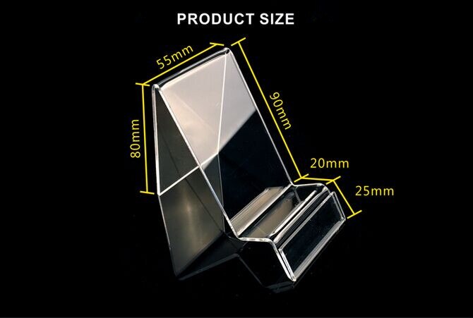 5pcs Mobile cell phone display stand rack Clear Acrylic phone case shoes/ Action doll holder jewelry bracket: Style 4