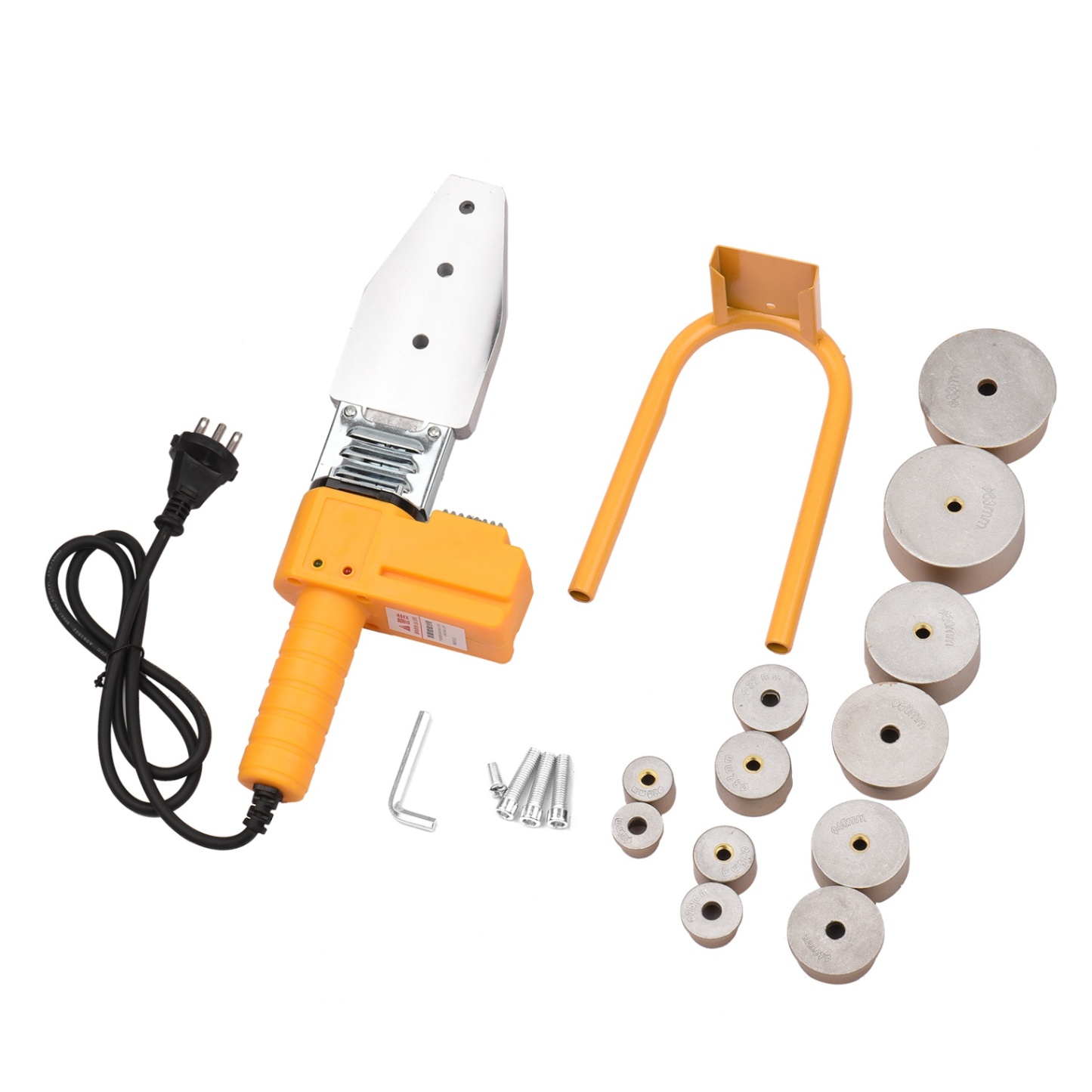 Electric Pipe Welding Machine Heating Tool Heads Set For PPR PB PE Plastic Tube PPR Welding Melt 1000W Electric Tube Heating: US / no Digital display