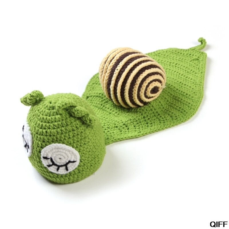 Baby Schnecke Fotografie Prop Neugeborene Mädchen Jungen Geburtstag Party Stricken Kostüm Kit