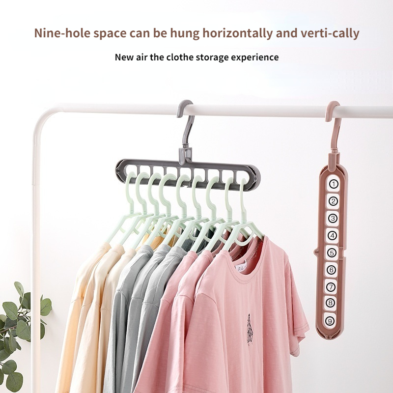Magic Multi-port Support Hangers Multifunction Plastic Clothes Rack Space Saving Hanger Organizer Drying Hanger Storage Hangers