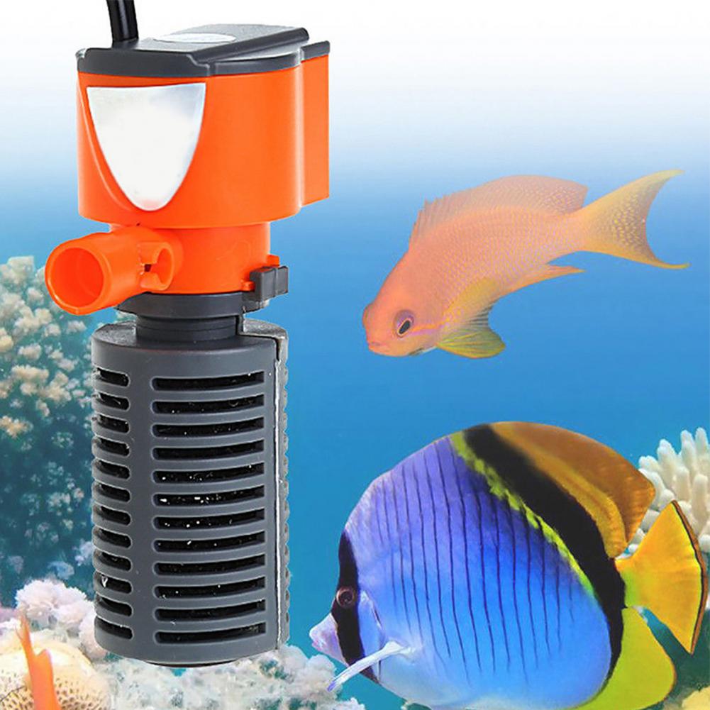 1Set Universele Aquarium Filter Compact Aquarium Filter Mini Sterke Zuigkracht Aquarium Flow Filter Pomp