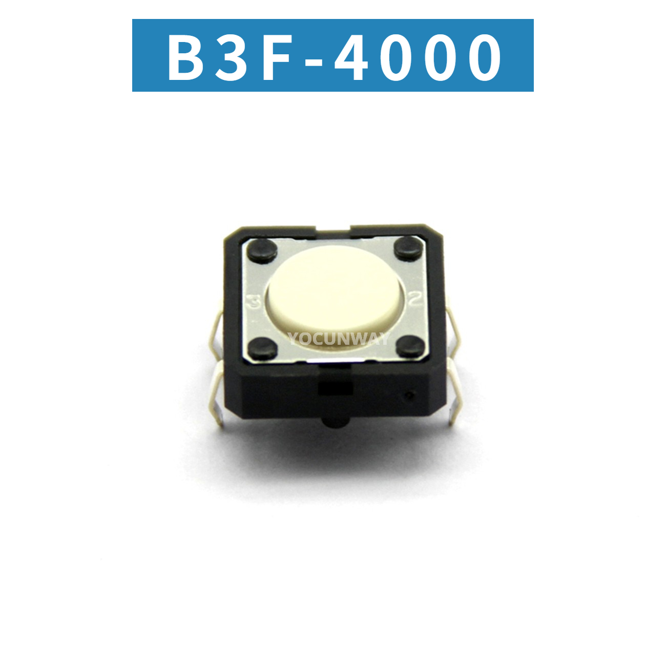 commutateur Tactile OMRON d'origine japonaise B3F-3100 3102 3120 3122 3125 3150 3152 3155 4000 4005 4050 4055 5000 5050: YELLOW