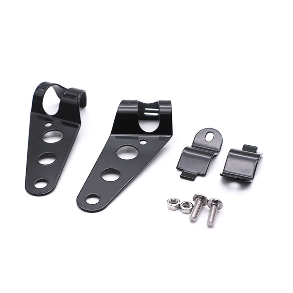 Universal Motorcycle Headlight Brackets Headlamp Mounting Clamps Head Light Support Front Lamp Carrier 28mm-36mm and 35mm-43mm