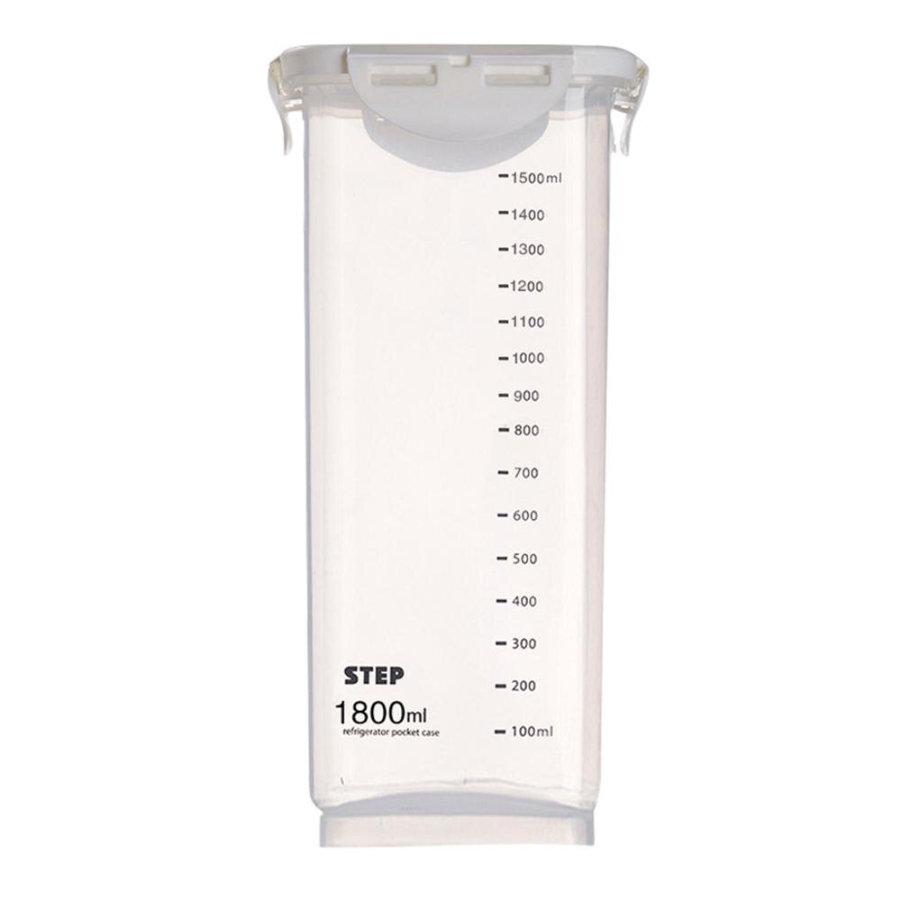 Kitchen Storage Organizer Transparent Moisture-Proof And Fresh-Keeping Sealed Storage Tank Box Useful Food Container: 1800ml
