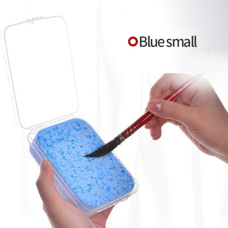 Art Aquarel Spons Hydraterende Speciale Water Shalk Spons Magic Water Absorberende Spons Art Schilderen Leveringen: 1 blue small
