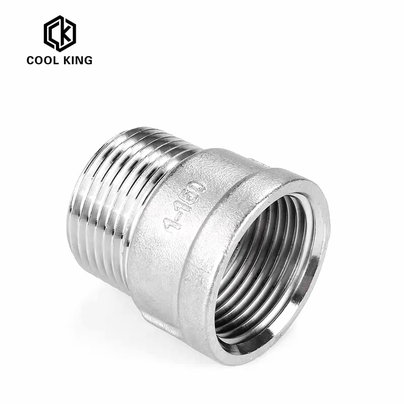 CK DN8-DN50 SS304 Edelstahl Rohr passend zu 1/4 ”3/8" 1/2 "3/4" 1 "1-1/4" 1-1/2 "2” BSP Männlich zu Weiblich Gewinde Schlauch Anschluss