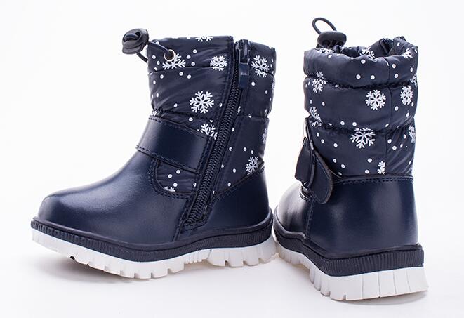 Bottes d'hiver pour enfants | Bottines en peluche pour filles, plates, en caoutchouc, bottes de neige pour garçons, chaussures imperméables et antidérapantes A171