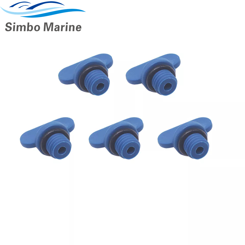 MerCruiser 5PACK 4.3 5.0 6.2 350 496 MAG Manifold Block Drain Plug Screws 22-806608A02