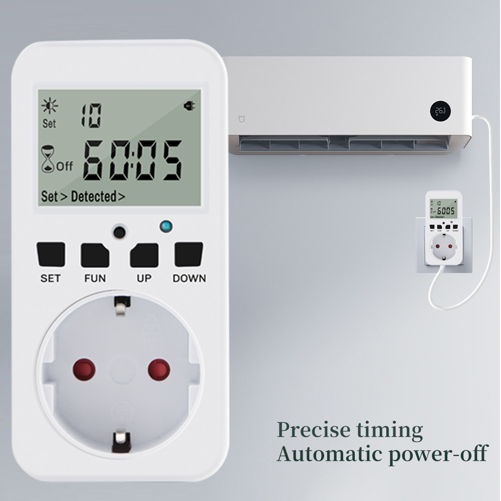 Multifunctionele Digitale Timer Socket Cyclus Programmeerbare Digitale Timer Stopcontact Schakelaar Met Uk/Us/Fr/Eu Plug 120V-60Hz 15A