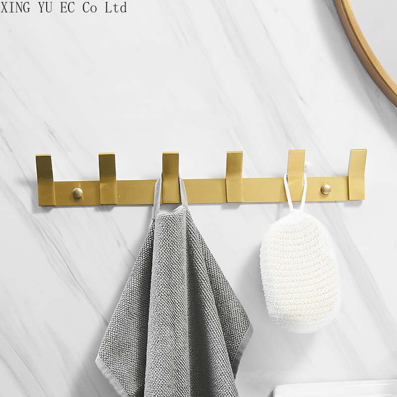 Coat Hook European Style Coat Hook Wall Hanging Wall Clothes Hook Behind The Door Free Punching Copper Wire Drawing Process