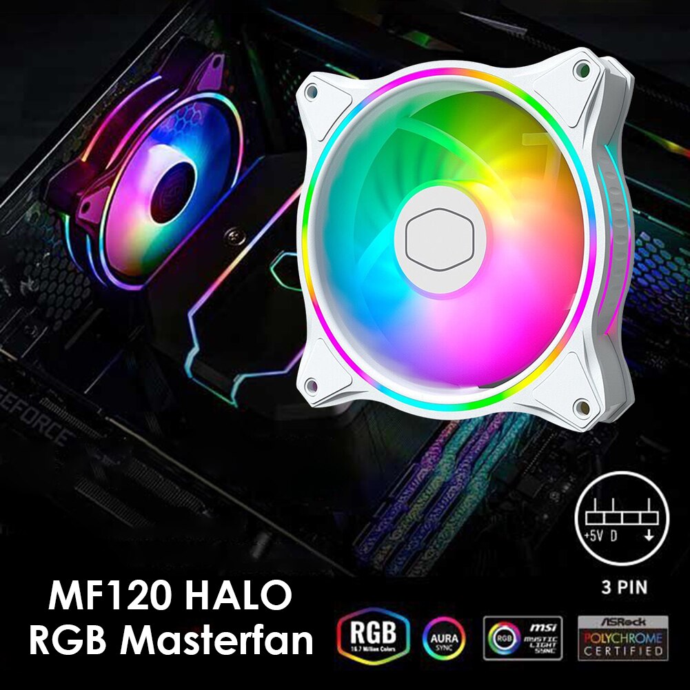 Orico MF120 HALO PC Computer Case Fan Dual Ring ARGB Lighting Fan for Liquid Radiator Video Graphics Card Water Cooler Radiator