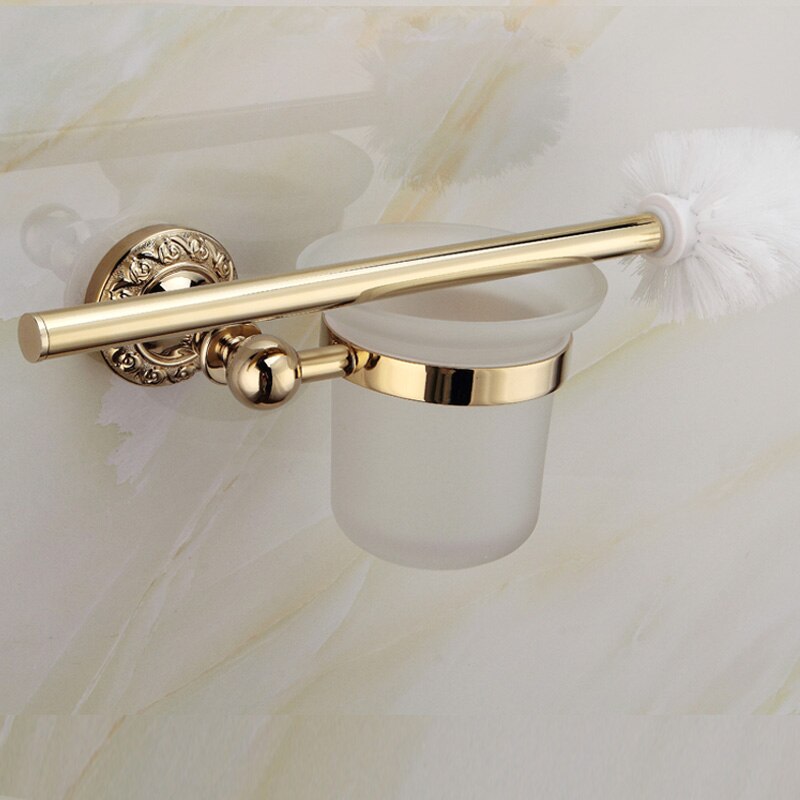 Antyczny mosiądz łazienka sprzętu zestaw złoty polerowany podwójny uchwyt na ręcznik akcesoria łazienkowe uchwyt ścienny robić montażu na ścianie łazienki produkty