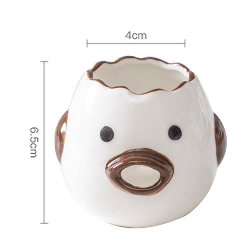 Kitchen Accessories Cute Chicken Ceramic Egg White Separator Egg Yolk Protein Separator